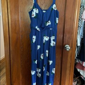 a new day Floral jump suit